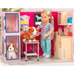 Our Generation Healthy Paws Vet Clinic Playset In Pink With Electronics For 18" Dolls -Barbie Store GUEST d02c9181 d277 480f bc14 89aaac69415a