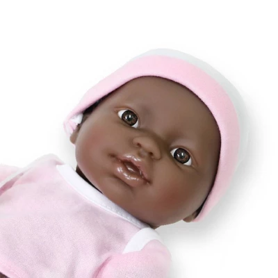 JC Toys La Newborn 12" African American All Vinyl Nursery Gift Set Doll 1 JC Toys La Newborn 12" African American All Vinyl Nursery Gift Set Doll