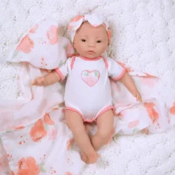 Paradise Galleries Newborn Baby Doll 16 Inch Reborn Preemie, Swaddlers: Peach Blossom, Safety Tested For 3+, 4-Piece Set -Barbie Store GUEST d24f8d2f bce5 4e7f ae28 8298f41e176b