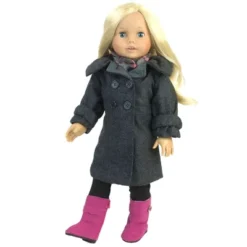 Sophia's - 18" Doll - Wool Coat, Hat, Plaid Scarf & Pink Boots - Gray 7 Sophia's - 18" Doll - Wool Coat, Hat, Plaid Scarf & Pink Boots - Gray -Barbie Store GUEST d4e927ab 55fd 4fa3 8280 016cb5ff5191