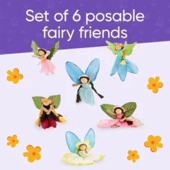 Magic Cabin - Fairy Dolls - Take-Along Posable Pocket Fairies For Kids, Set Of 6 -Barbie Store GUEST d5b5d2b6 c4f0 4c64 a272 1e93ddd8ba4d