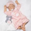Paradise Galleries Reborn Baby Doll With Magnetic Pacifier, Buttons & Bows, 21 Inch Sleeping Girl In Softtouch Vinyl & Weighted Body, 8-Piece Gift Set