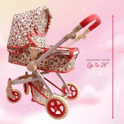 The New York Doll Collection Convertible Combo Baby Doll Stroller Floral -Barbie Store GUEST d72f51e9 18f5 4acc b73f c1820f7de553