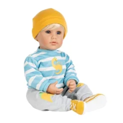 Adora Toddler Doll "Dino Boy" In Striped And Dino Print Top, Coordinating Dino Pants And Yellow Sneakers -Barbie Store GUEST d84a46ee 940c 423e 871d b0d6efe06683