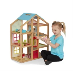 Melissa & Doug Hi-Rise Wooden Dollhouse With Furniture, Garage And Working Elevator -Barbie Store GUEST d8dcc1a6 3173 4040 a1e2 ec7b93e69389