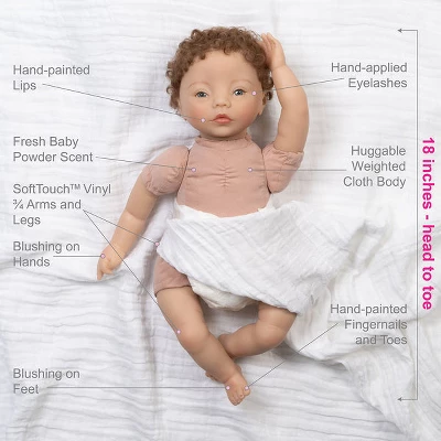 Paradise Galleries Realistic Newborn Doll - Forever Yours Miracle, 7-Piece Reborn Doll Gift Set With Magnetic Pacifier 6 Paradise Galleries Realistic Newborn Doll - Forever Yours Miracle, 7-Piece Reborn Doll Gift Set With Magnetic Pacifier - Image 6