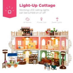 Best Choice Products Deluxe Cottage Dollhouse Mansion Pretend Toy Playset W/ 225 Accessories And Tiny Critters For Kids 9 Best Choice Products Deluxe Cottage Dollhouse Mansion Pretend Toy Playset W/ 225 Accessories And Tiny Critters For Kids -Barbie Store GUEST db9f619a 9309 4a1a 9784 9d056d7e05f3