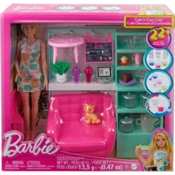 Barbie Cute ‘n’ Cozy Café Doll And Playset, 21 Accessories With Color Change Teapot (Target Exclusive) -Barbie Store GUEST ddfa72c9 adb0 4a2c 8085 7f7f847ece02