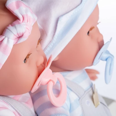 JC Toys Berenguer Boutique Twins 15" Soft Body Baby Doll Open/Close Eyes 4 JC Toys Berenguer Boutique Twins 15" Soft Body Baby Doll Open/Close Eyes - Image 4