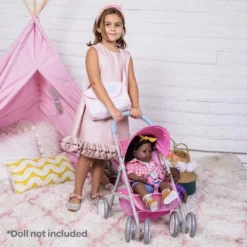 Adora Baby Doll Stroller Glam Glitter Medium Shade Stroller, Sparkly & Glittery, Fits Dolls Up To 20 Inches -Barbie Store GUEST dfccd84c 2b19 47dd bdbf 1baa4c20b634