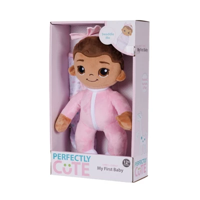 Perfectly Cute My First Plush Baby Doll - Brown Hair/Brown Eyes 4 Perfectly Cute My First Plush Baby Doll - Brown Hair/Brown Eyes - Image 4