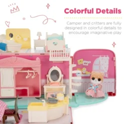 Best Choice Products Camper Van Playset Pretend Play Dollhouse Toy With 54 Accessories And Tiny Critters For Kids 8 Best Choice Products Camper Van Playset Pretend Play Dollhouse Toy With 54 Accessories And Tiny Critters For Kids -Barbie Store GUEST e1b9bde6 1bf1 4520 aff9 61682685bdf6