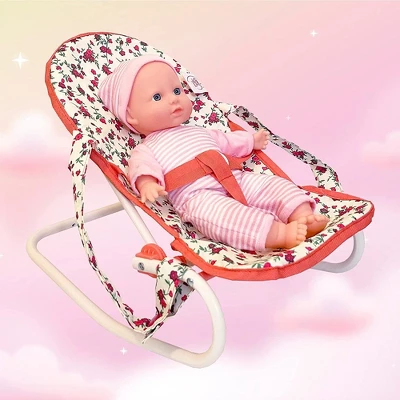 The New York Doll Collection Baby Doll 3-1 Accessories Set Floral 1 The New York Doll Collection Baby Doll 3-1 Accessories Set Floral