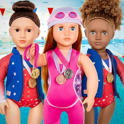 Our Generation Posable 18" Swimmer Doll - Maya 1 Our Generation Posable 18" Swimmer Doll - Maya