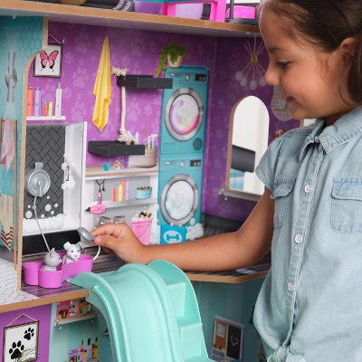 KidKraft Purrfect Pet Wooden Dollhouse 4 KidKraft Purrfect Pet Wooden Dollhouse - Image 4