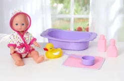 Kidoozie Bathtime Baby, 12-Inch Doll, Bath Tub And Accessories For Kids, Pretend Play, Ages 3 And Up -Barbie Store GUEST e464e934 3c1c 42d8 b180 6cf3d92d97f0