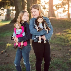 The Queen' Treasures 18 In Doll Carrier And Sleeping Bag, Black White Pink -Barbie Store GUEST e5a7c918 ec34 407c a976 a5fe2d3dbb39