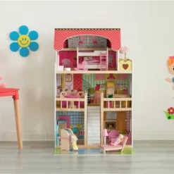 ShpilMaster Wooden Doll House With Toys And Furniture Accessories With LED Light For Ages 3+ -Barbie Store GUEST e5b29637 979e 404f 846a 69953668079b