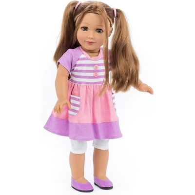Playtime By Eimmie 18 Inch Doll With Clothing And Backpack Case Allie 5 Playtime By Eimmie 18 Inch Doll With Clothing And Backpack Case Allie - Image 5