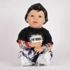 Paradise Galleries Reborn Toddler Boy Doll Lil' Rebel, 21 Inch With Black Rooted Hair And Blue Eyes, Made In GentleTouch Vinyl