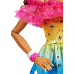 Barbie 28" Large Doll With Brown Hair And Rainbow Dress -Barbie Store GUEST e7f40ad3 87ce 4ef5 bca9 54bc7dab3a66