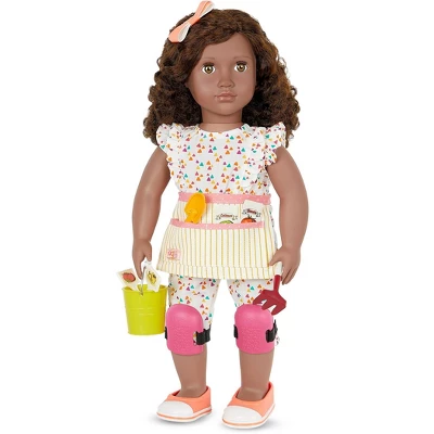 Our Generation Nahla With Storybook & Accessories 18" Posable Gardening Doll 1 Our Generation Nahla With Storybook & Accessories 18" Posable Gardening Doll