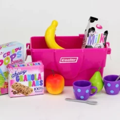 Sophia’s Cooler, Mugs And Grocery Food Set For 18'' Dolls, Hot Pink -Barbie Store GUEST eb35b898 4f8e 4c32 80b1 d89171c0432f