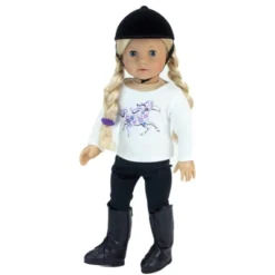 Sophia’s 4 Piece Horseback Riding Outfit With Riding Boots Set For 18'' Dolls, Black -Barbie Store GUEST eb47e7ae 6674 4d3e ab38 a6f71226c25c