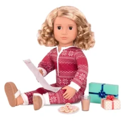 Our Generation Noelle With Storybook & Outfit 18" Posable Holiday Doll
