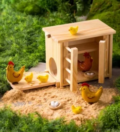 HearthSong Wooden Chicken Coop With Real Working Doors And Ramp For Imaginative Play, Measures 9_"L X 5_"W X 8"H 9 HearthSong Wooden Chicken Coop With Real Working Doors And Ramp For Imaginative Play, Measures 9_"L X 5_"W X 8"H -Barbie Store GUEST ee5a09df 5b0b 4da2 888a 00ad7a00cedf 1