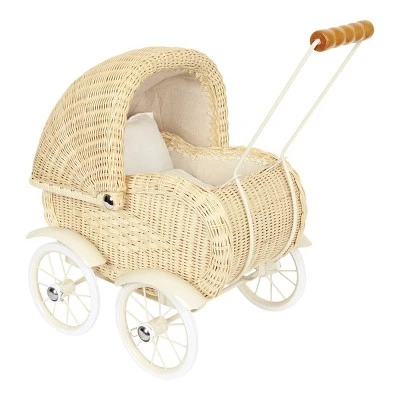 Small Foot Vintage Baby Doll Pram - Beige 1 Small Foot Vintage Baby Doll Pram - Beige