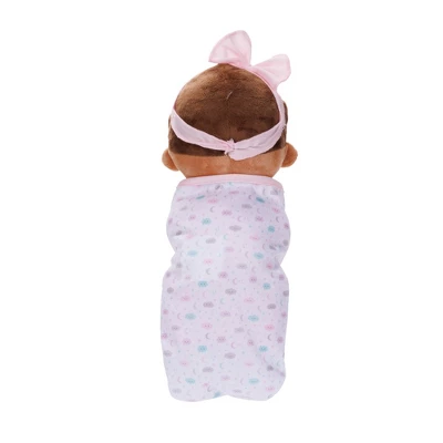 Perfectly Cute My First Plush Baby Doll - Brown Hair/Brown Eyes 2 Perfectly Cute My First Plush Baby Doll - Brown Hair/Brown Eyes - Image 2