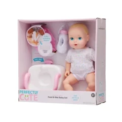 Perfectly Cute Feed & Wet 14" Baby Set - Blonde With Blue Eyes -Barbie Store GUEST f2294092 3e63 4585 a831 a7b3fd492a0a