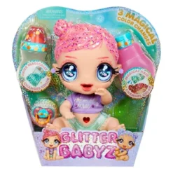 Glitter Babyz Marina Finley With 3 Magical Color Changes Baby Doll - Pink Glitter Hair -Barbie Store GUEST f505eb67 97c6 48c5 bf73 de20b89c854f