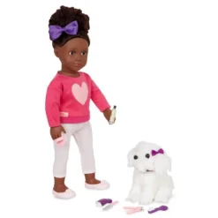 Our Generation Choyce & Jewel 18" Doll & Pet Grooming Set