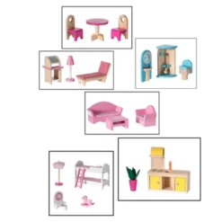 ShpilMaster Wooden Doll House With Toys And Furniture Accessories With LED Light For Ages 3+ -Barbie Store GUEST f8b58daa 31f4 48c6 a246 89d5e3ec4bb9