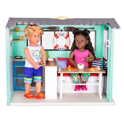Our Generation Seaside Beach House Playset For 18" Dolls 1 Our Generation Seaside Beach House Playset For 18" Dolls