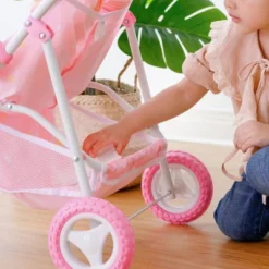 Olivia's Little World Double Twin Baby Doll Pram Stroller Pink Stars OL-00012 -Barbie Store GUEST fa8eb530 90d3 4a51 b65c 91c31b0c4c42