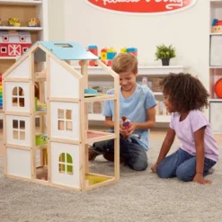 Melissa & Doug Hi-Rise Wooden Dollhouse With Furniture, Garage And Working Elevator -Barbie Store GUEST fc7e88d1 de02 4f7d b868 5019e6c1a40c