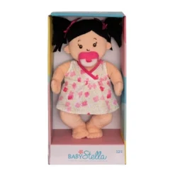 Manhattan Toy Baby Stella Black Hair Soft First Baby Doll, 15-Inch -Barbie Store GUEST ff5cb32d cae6 4eab a66b d55904b56447