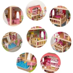 ShpilMaster Wooden Doll House With Toys And Furniture Accessories With LED Light For Ages 3+ -Barbie Store GUEST fff8b5fb 2d36 4d2e bb00 3c7d130eaba2